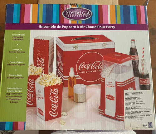 Hoy Air Popcorn Party Kit, Marca Nostalgia Electric