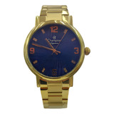 Relógio Champion Masculino Dourado Cn25636a