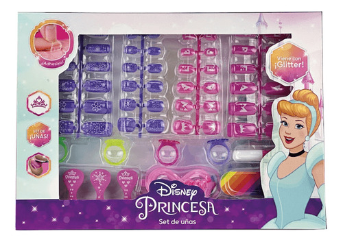 Set De Uñas Postizas Disney Princesas