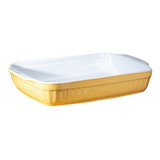 Fuente Ceramica P/horno Tipo Gres-rectangular P-0553-bl-am