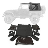 Soft Top & Rear Tinted Jeep Wrangler Tj 97-06 Black