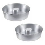 Set X 2 Savarin Aluminio 24 Cm Tortera Budin Reposteria Flan