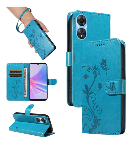 Funda De Piel Tipo Cartera Con Solapa For Oppo