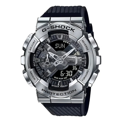 Reloj Analógico-digital Casio G-shock Para Hombre, Gm110-1a Con Correa De Resina Negra Negro