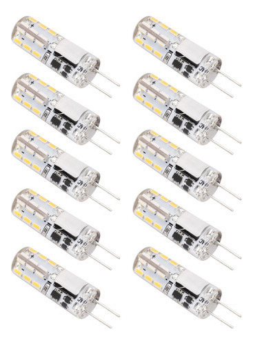 10 Bombillas Led G4, 24 Led, 1,2 W, Fuente De Luz De Doble P