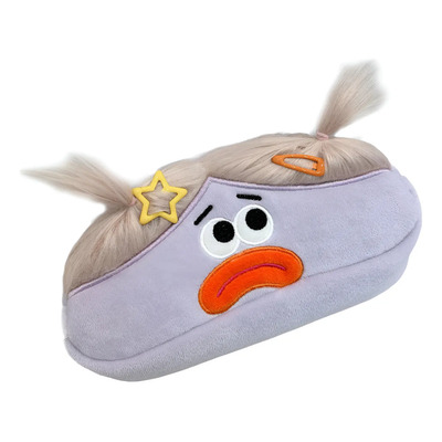Linda Funda De Lápiz, Bolsa De Maquillaje, Soporte Púrpura