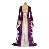 Vestido Cosplay Medieval Retro Halloween Mujer