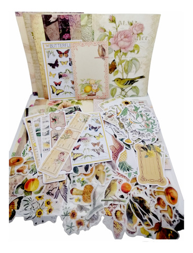 Material Para Journalig Scrapbook Collage Stickers 440 Uds