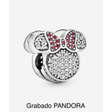 Charm Clip Orejas Minnie Compatible Marca Pandora,plata+goma