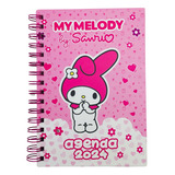 Agenda 2024 Libreta My Melody + Stickers Hojas Lineal 