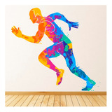 Vinilo Adhesivo Pared Deportes Multicolor 100cms Full Color