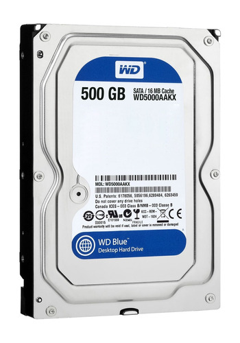 Disco Duro Interno Western Digital Wd Caviar Blue Wd5000aakx 500gb Azul