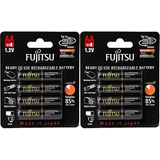 8 Fujitsu Listo Para Usar Hr3uthcex Aa Batería Recargable Ni