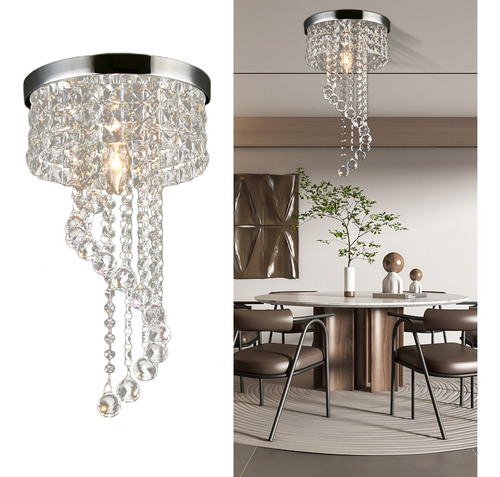 Lámparas De Techo Colgante Led Cristal Moderna Decorativas