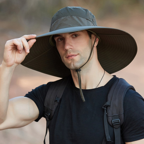 Gorro De Pescador Plegable Para Hombre Con Protección De Dob