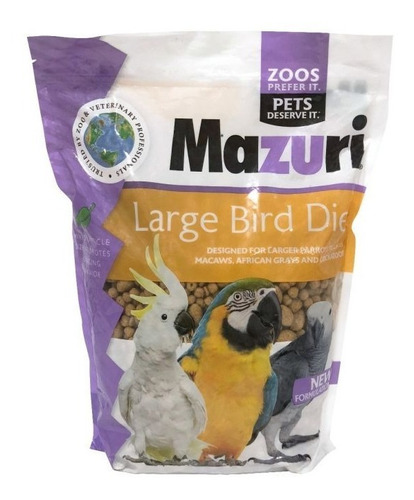 Mazuri Large Bird Diet 1.36 Kg Aves Y Loros Grandes