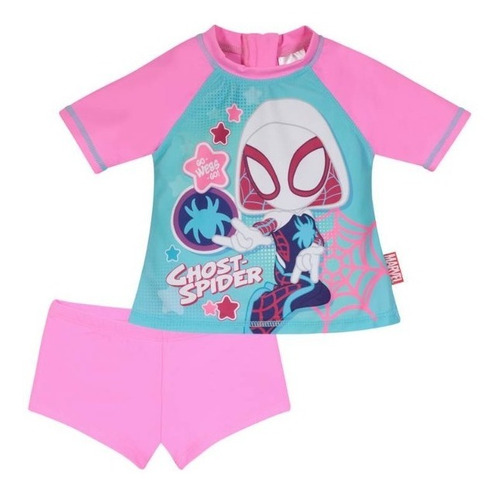 Traje Baño Kit Infantil H2o Nuevo Original Disney