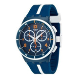 Swatch 'whitespeed' Reloj Casual De Cuarzo, Plástico Y