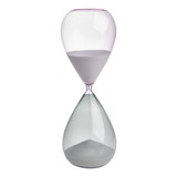 Reloj De Arena De Cristal 30 Min Gris-rosa Tfa 18.6010.02.40
