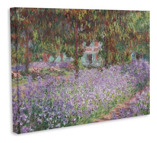 Cuadro Decorativo Canvas 60*80cm Arte Jardin Iris Monet