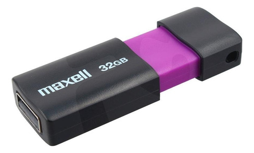 Pen Drive Maxell 32gb Retractil Usb Blister Original Win Mac Color Gris Flix