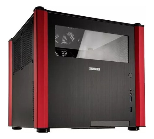 Gabinete Lian Li Pc-v359wrx Black/red M-atx Aluminium Negro