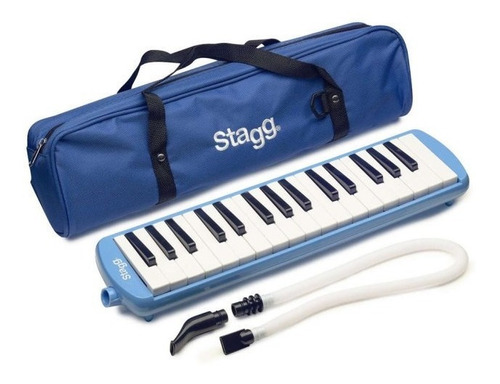 Flauta Melodica Stagg De 32 Teclas Con Estuche Original Y Boquilla Tubo Flexible Portatil Ideal Para Estudio En Colores