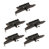 . 5pcs Case Cpu Cooling Fan Controller Hub .