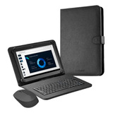 Capa Com Teclado E Mouse Para Tablet Multilaser M10a Nb331