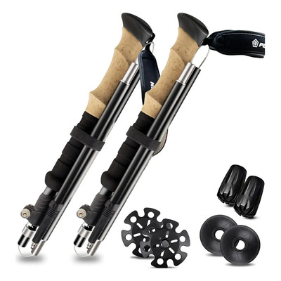 Baston Trekking Senderismo X2 Pentagon Aluminio + Accesorios | Meses sin interés