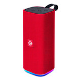 Caixa De Som Bluetooth Portátil Multimídia Fm Sd P2 Usb Mic Cor Vermelho