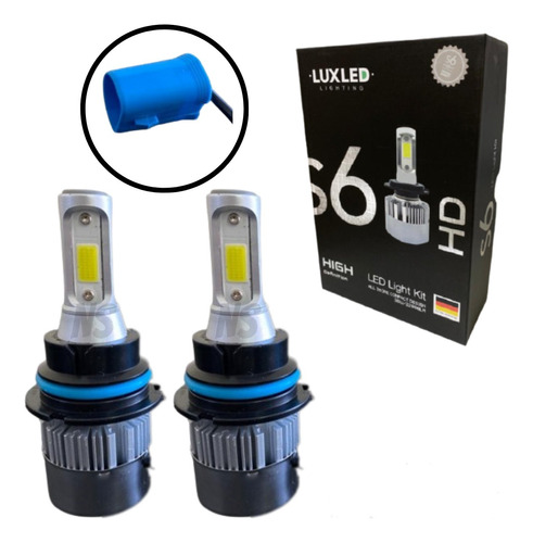 Kit Cree Led S6 Hd High Definition Hb1 9004 12v Alta Y Baja