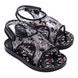 Sandalias Mini Melissa Acqua Mickey Mouse Bb | Negro