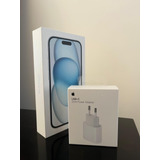 Apple iPhone 15 (128 Gb) - Azul  + Adaptador Original Apple