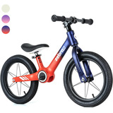 Novangua Hibabee Bicicleta De Balance Para Niños,con Asiento Pe Ajustable Y Descansa Pies,llantas Anti Punción De 12&14 Pulgadas,bicicletas Sin Pedales Para Niños Y Niñas De 1-5 Años,rojo/azul-12 