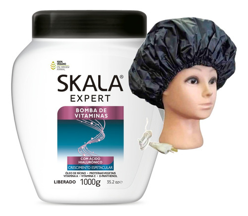 Bomba Vitaminas Sos Skala Mascara Vegana 1kg+gorro Eléctrico