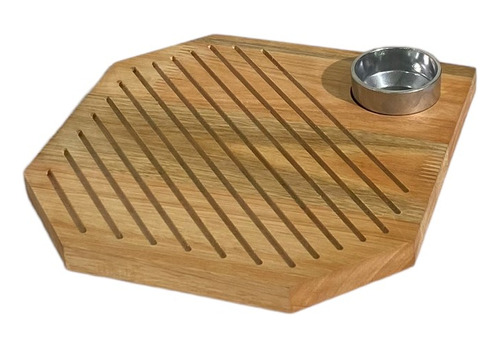 Tabla De Madera Eucalipto Panera 30x30 Cm  + Dip Picada