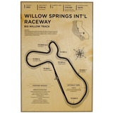 Adesivo Retrô- Circuito Willow Springs - Decor 33 Cm X 48 Cm