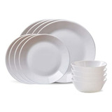 Juego De Vajilla Corelle Milkglass 12 Piezas, Resistente Y L