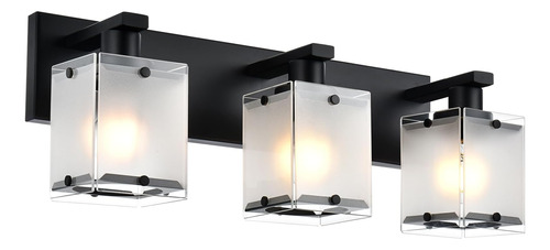 Winshen Lámpara De Baño De 3 Luces Sobre Espejo, Moderno Apl
