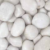 Midwest Hearth Piedras Blancas Pulidas Decorativas Naturales