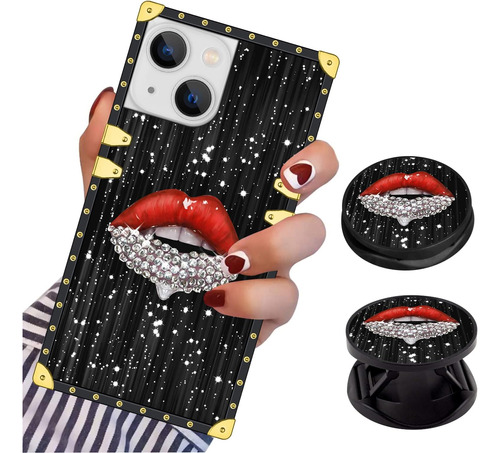 Funda Lsl Cuadrada Para iPhone 14 Plus Kick Lips