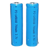 Pila Batería Litio 700mah Reales 3.7v Tamaño Aa X2und