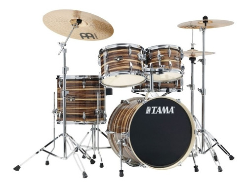 Bateria Tama Imperialstar Ie58h6w Ctw 5 Peças Ferragens E Ba