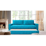 Divan Sillon Sofa Cama 3 Cuerpos Chenille Antidesgarro Promo