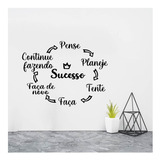 Adesivo Decorativo De Parede Motivacional Ciclo Para Sucesso