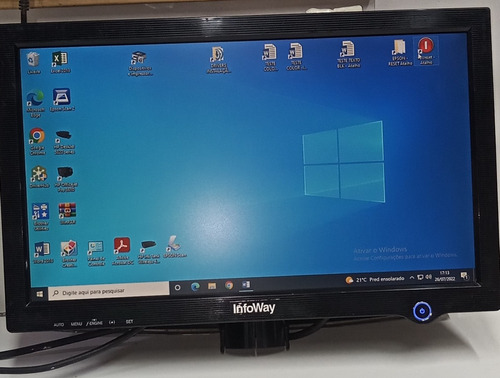 Monitor Itautec Infoway L177 Ws -  Wide Usado