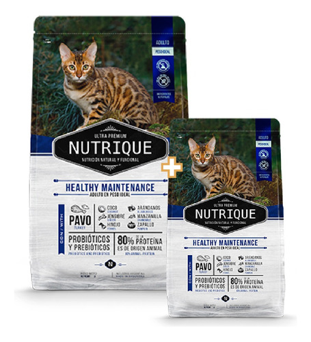 Nutrique Gato Adulto Healthy Maintenance 7,5kg + 2kg Gratis