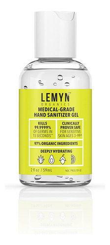 Gel Desinfectante De Manos De Grado Medico Lemyn Organics, 9