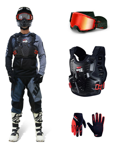 Conjunto Equipo Motocross Enduro Atv Wirtz® Elevate 